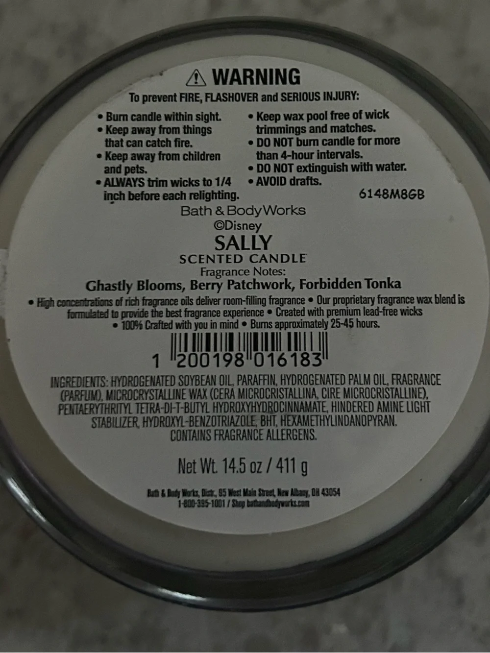 “New”Bath & Body Works-The Nightmare Before Christmas 3 wick Candle